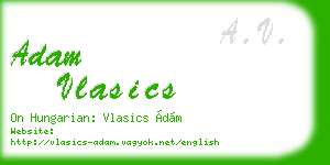 adam vlasics business card